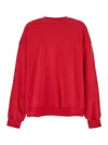 Just Don Red Over Fit Graphic Sweatshirt In Red