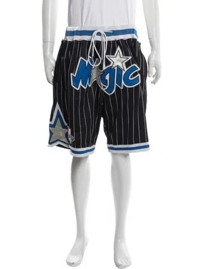 Pre-owned Just Don Striped Athletic Shorts In Blue