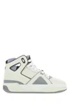 Just Don Pebble Leather High-top Sneakers With Perforated Toe