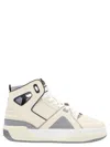 Just Don Unisex Courtside Basketball High-top Sneakers In White