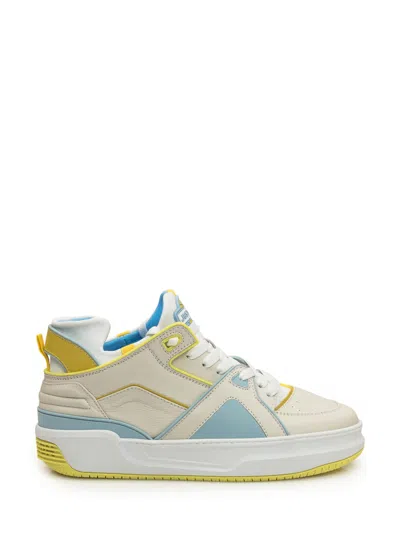 Just Don White Color Block Jd2 Sneakers