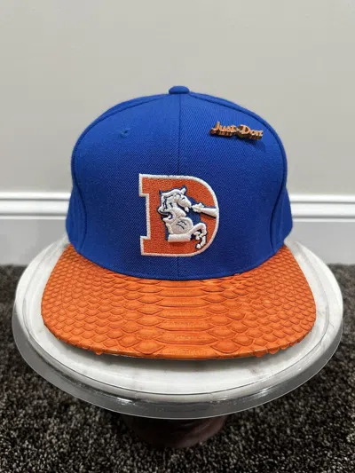 Pre-owned Just Don X Mitchell & Ness Denver Broncos Blue/orange Hat