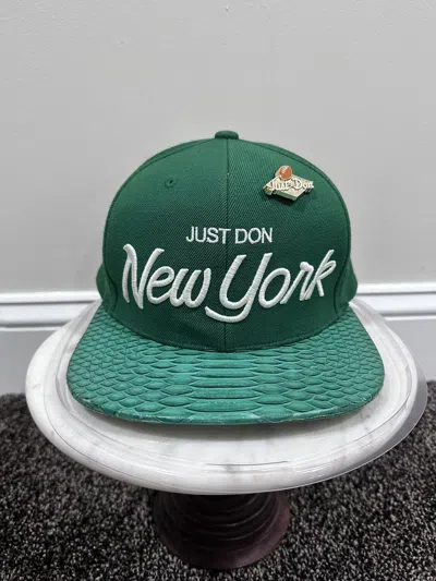 Pre-owned Just Don X Mitchell & Ness Nfl New York Jets Green Hat
