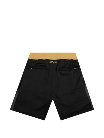 Just Don Z Mitchell & Ness Logo-patch Shorts In Multi