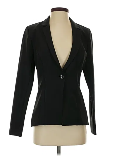 Pre-owned Just Fab Blazer Jacket In Black