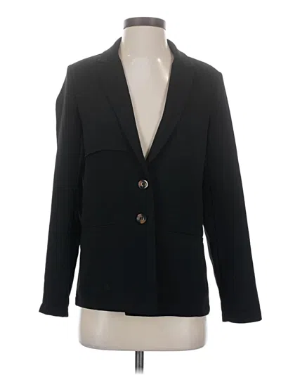Pre-owned Just Fab Blazer Jacket In Black