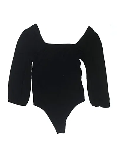Pre-owned Just Fab Bodysuit In Black