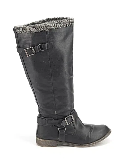 Pre-owned Just Fab Boots In Black