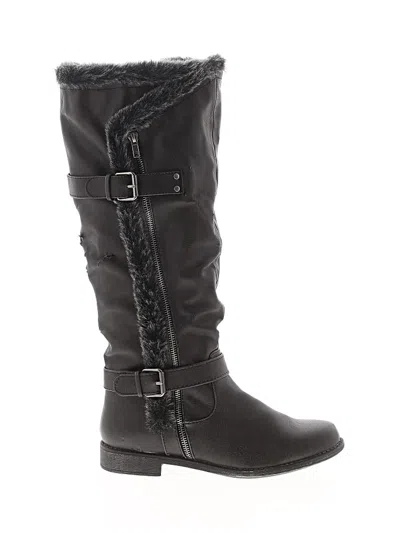 Pre-owned Just Fab Boots In Black