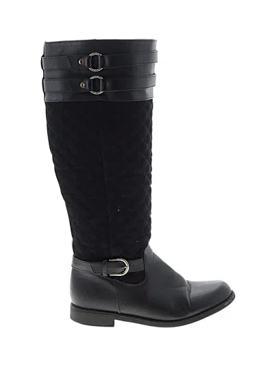 Pre-owned Just Fab Boots In Black