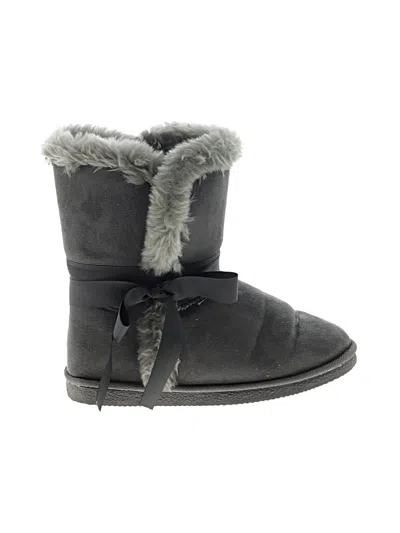Pre-owned Just Fab Boots In Gray