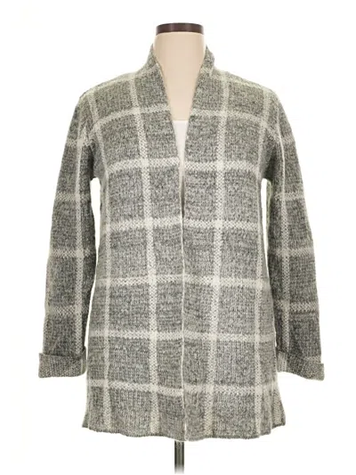 Pre-owned Just Fab Cardigan Sweater In Gray