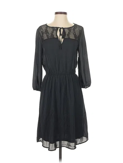 Pre-owned Just Fab Casual Dress In Black