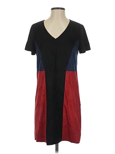 Pre-owned Just Fab Casual Dress In Black