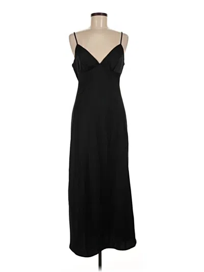 Pre-owned Just Fab Casual Dress In Black
