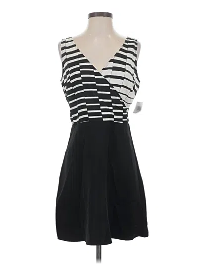 Pre-owned Just Fab Casual Dress In Black