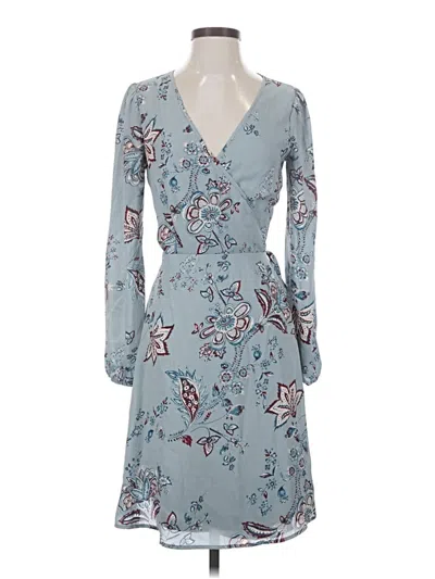Pre-owned Just Fab Casual Dress In Blue