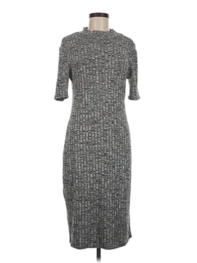Pre-owned Just Fab Casual Dress In Gray