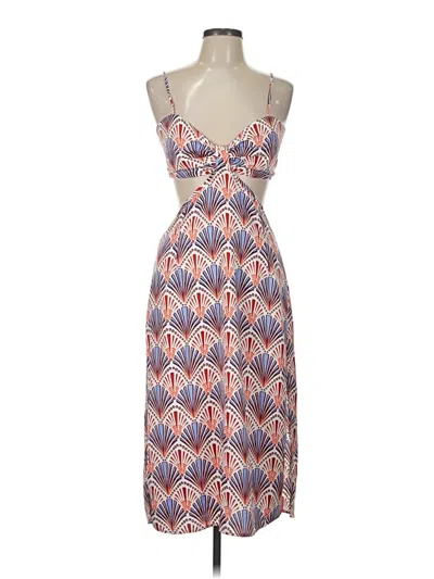 Pre-owned Just Fab Casual Dress In Orange