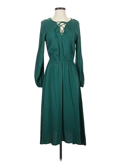 Pre-owned Just Fab Casual Dress In Teal