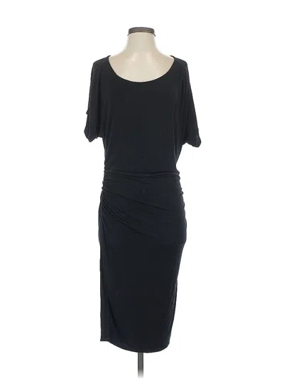 Pre-owned Just Fab Cocktail Dress In Black