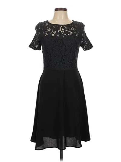 Pre-owned Just Fab Cocktail Dress In Black