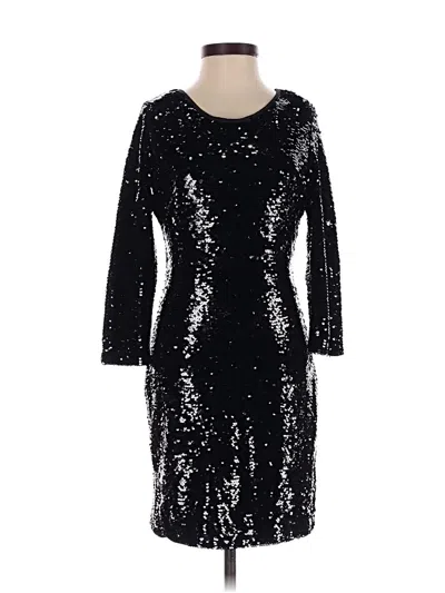 Pre-owned Just Fab Cocktail Dress In Black