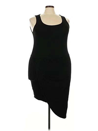 Pre-owned Just Fab Cocktail Dress In Black