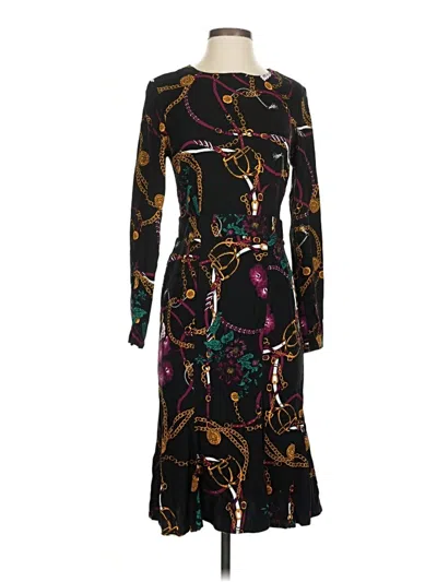 Pre-owned Just Fab Cocktail Dress In Black