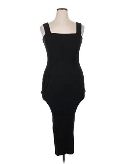 Pre-owned Just Fab Cocktail Dress In Black