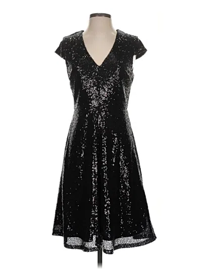 Pre-owned Just Fab Cocktail Dress In Black