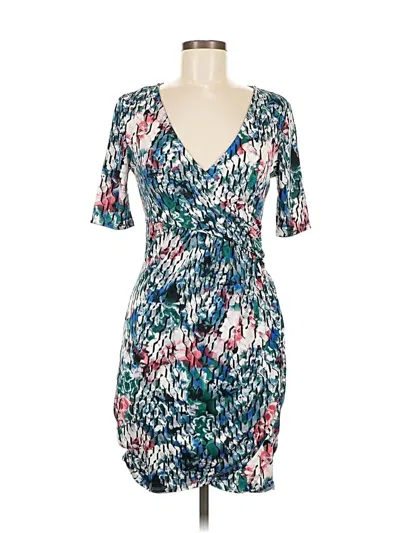 Pre-owned Just Fab Cocktail Dress In Blue