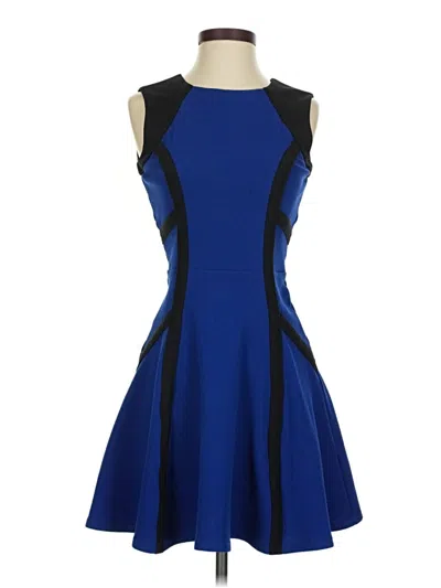 Pre-owned Just Fab Cocktail Dress In Blue
