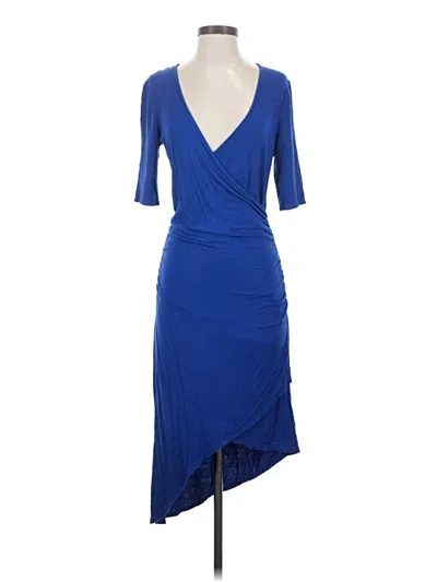 Pre-owned Just Fab Cocktail Dress In Blue