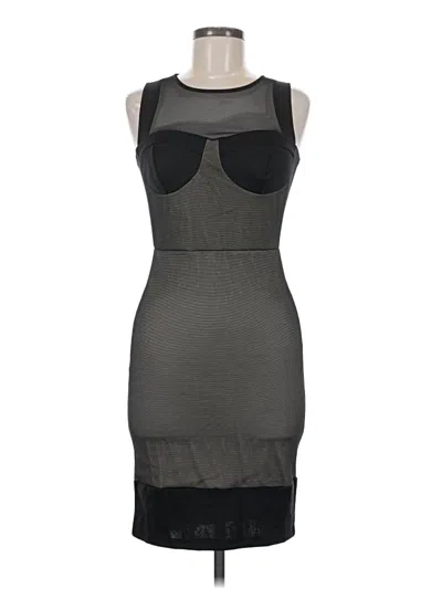 Pre-owned Just Fab Cocktail Dress In Gray