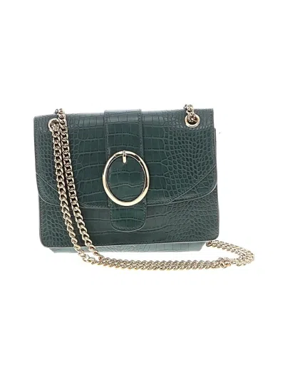 Pre-owned Just Fab Crossbody Bag In Green