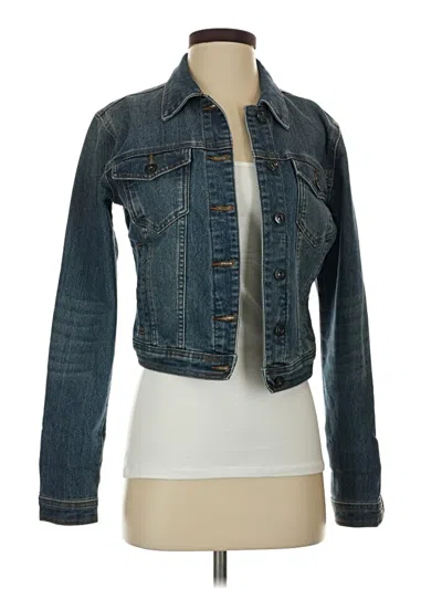 Pre-owned Just Fab Denim Jacket In Blue