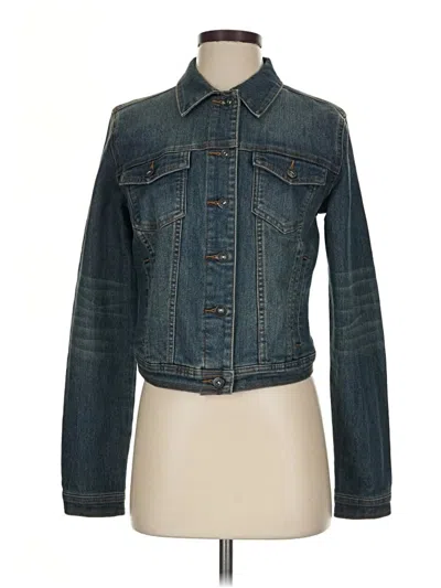 Pre-owned Just Fab Denim Jacket In Blue