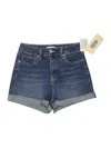 Just Fab Denim Shorts In Multi