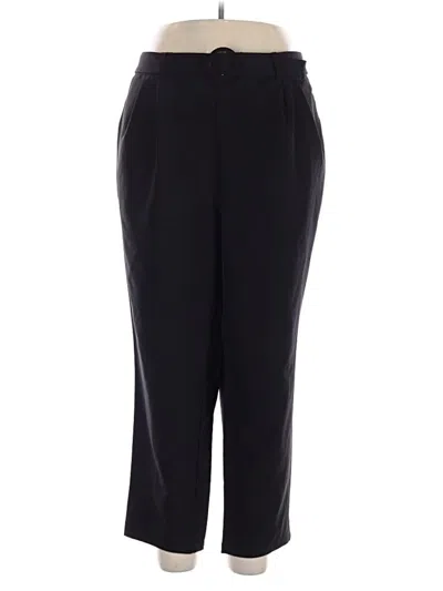 Pre-owned Just Fab Dress Pants In Black