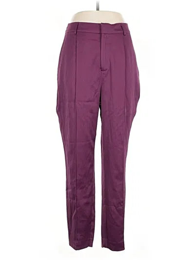 Pre-owned Just Fab Dress Pants In Purple