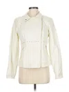 Just Fab Faux Leather Jacket In White