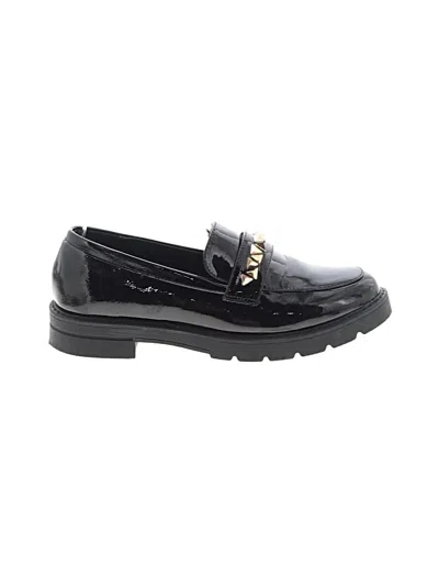 Pre-owned Just Fab Flats In Black