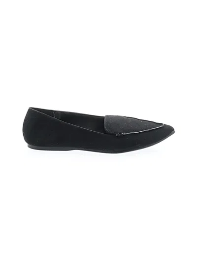 Pre-owned Just Fab Flats In Black