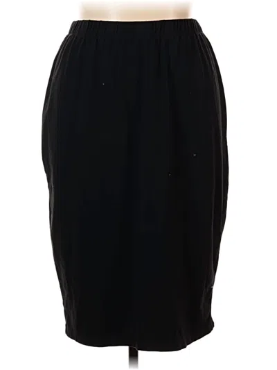 Pre-owned Just Fab Formal Skirt In Black