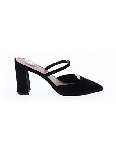Pre-owned Just Fab Heels In Black