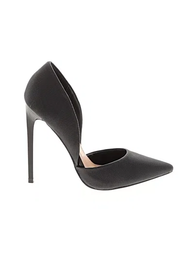 Pre-owned Just Fab Heels In Black
