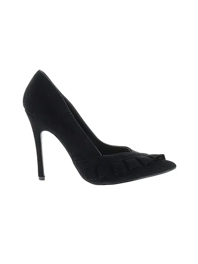 Pre-owned Just Fab Heels In Black