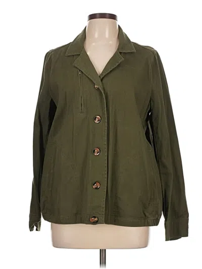 Pre-owned Just Fab Jacket In Green
