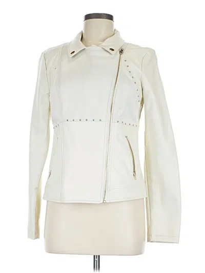 Pre-owned Just Fab Jacket In Ivory